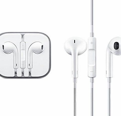 B-Tech Earphone, Earpod With Microphone and Remote For iPhone, iPod, iPad No-Retail Packaging Comes In Crystal Hard Case - AnD Retail
