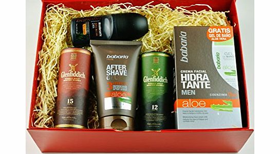Babaria Luxury Gift Set for Men with 12 and 15 yr old Malt Whiskey
