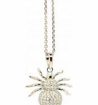 Babette Wasserman Spider Silver Necklace