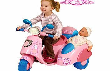 Baby Annabell Battery Operated Scooter with Side Car