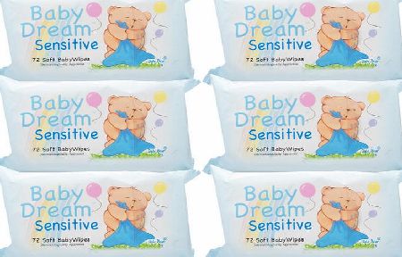 Baby Dream Baby Wipes Sensitive Six Pack