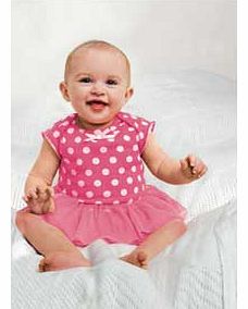 Baby Girls Spot Tutu Bodysuit - 0-3 Months