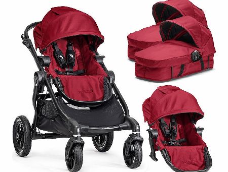 City Select Twin Pushchair Red