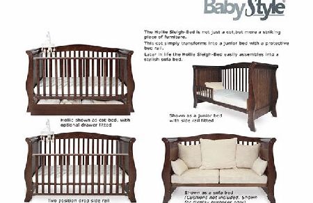 Baby Style Hollie Sleigh Bed - Free Mattress