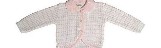 BABY TOWN Baby/Babies Babywear Knitted Button Front Cardigans, Pink 0-3 Months