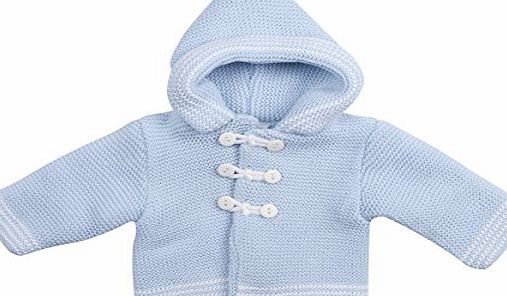 BABY TOWN BABYTOWN Baby Boys Girls Chunky Pram Coat Cardigan Hooded Button Up Newborn