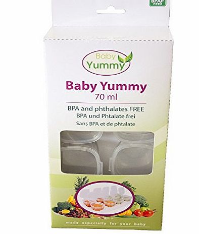 Baby Yummy Food Cube Bpa and Phtalate Free (8 x 70 ml)