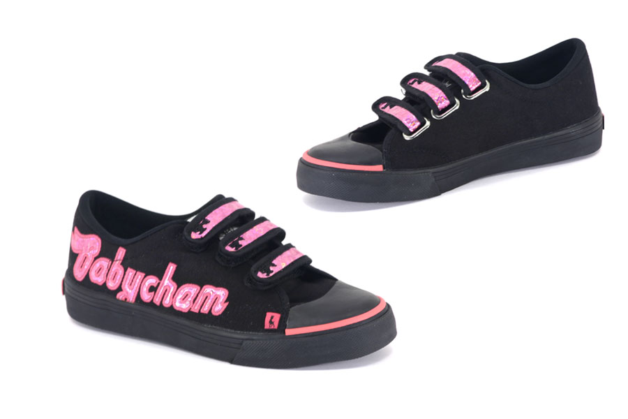 Babycham - Basic Strap Holo - Pink / Black