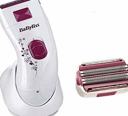BaByliss Ladies Wet and Dry Rechargeable Portable Lady Shaver Hair Remover Shaving System