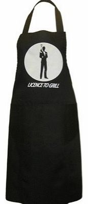 Licence to Grill 007 James Bond Novelty kitchen BBQ Apron