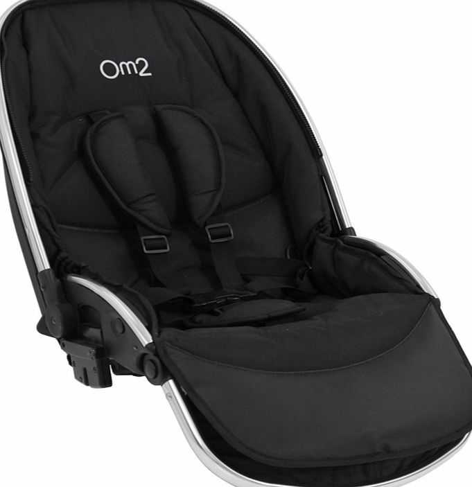 BabyStyle Oyster Max 2 Lie Flat Tandem Seat Black