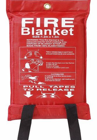 Fire Blanket Large Quick Release Fighting Tabs In Case 1M X 1M