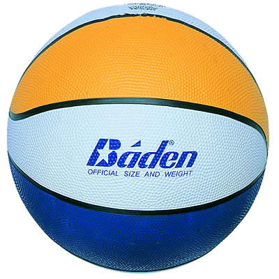 Baden Indoor/Outdoor Tricolour Ball (309BR400C Size 7 Blue/Yellow (20 - 22oz))