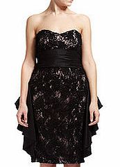 Badgley Mischka Black lace dress