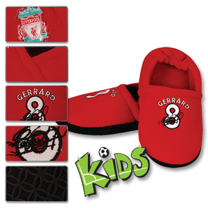 Liverpool Gerrard Player Slippers - Kids - Red