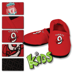 Bafiz Liverpool Torres Player Slippers - Kids - Red