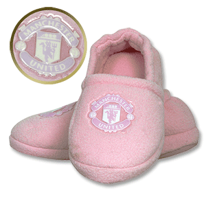 Man Utd FC Slippers - Kids - Pink