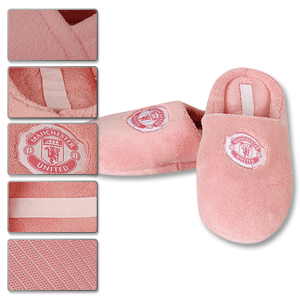 Man Utd Mule Slippers Womens - Pink