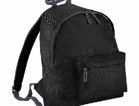 BagBase  Junior Fashion Backpack / Rucksack (14 Litres) (One Size) (Black)
