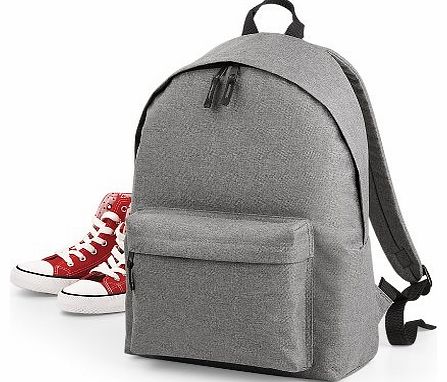 BagBase  Two Tone Fashion Backpack / Rucksack / Bag (18 Litres) (One Size) (Grey Marl)