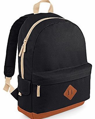 BagBase Heritage Backpack Black One