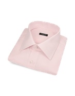 Solid Pink Premium Cotton Italian Dress Shirt