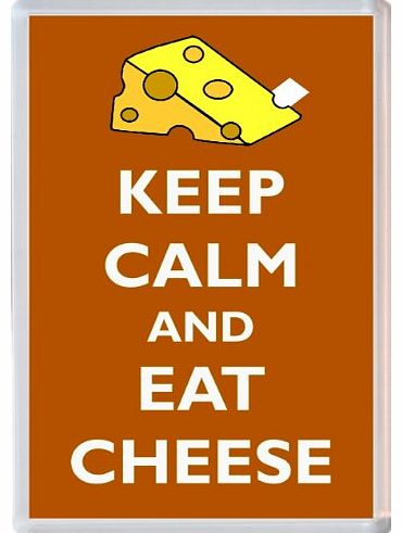 Keep Calm and Eat Cheese - Novelty Jumbo Fridge Magnet Gift/Souvenir/Present