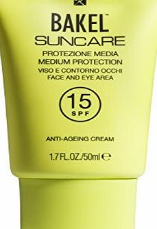 BAKEL Suncare Face and Eye Area Sun Protection, Medium SPF15 50 ml