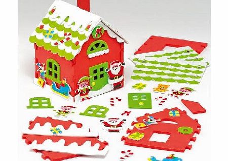 Baker Ross Santas Toy Shop Foam Kits for Children to Make and Decorate (Pack of 2)