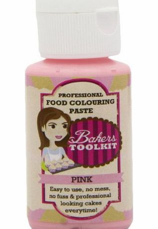 Bakers Toolkit Professional Food Colouring Gel Paste Pink :: In a Very Handy Squeezy Bottle