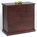 Mahogany 6 drawer chest of drawers furniture