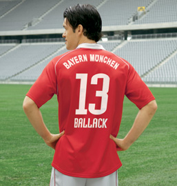 Ballack Adidas Bayern Munich home (Ballack 13) 05/06