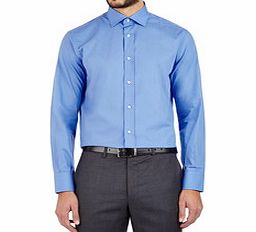 BALMAIN Blue cotton regular fit shirt