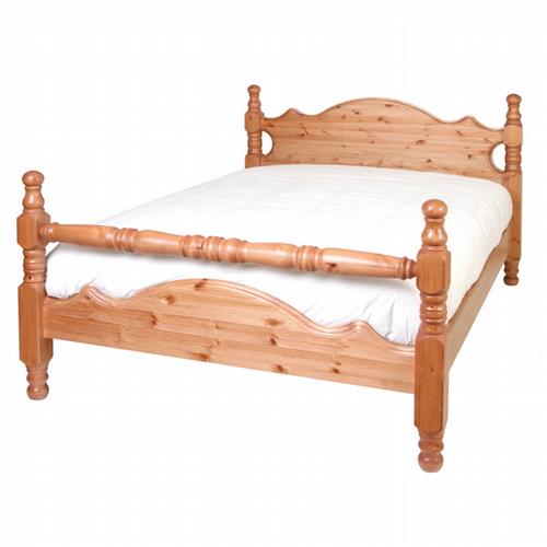 Balmoral Bedroom Pine Furniture Kingfisher Bolster Rail End Pine Bed 4`