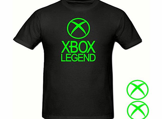 Bamboozled Accessories XBOX LEGEND FUNNY NOVELTY BOYS T SHIRT 5-15YRS,XBOX 360,GAMER (9-11 YEARS (140CM) CHEST, BLACK)