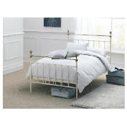 banbury Single Bedstead, Cream, With Airsprung