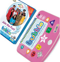 Bandai Bubble DVD Games Console (Pink) with Balamory
