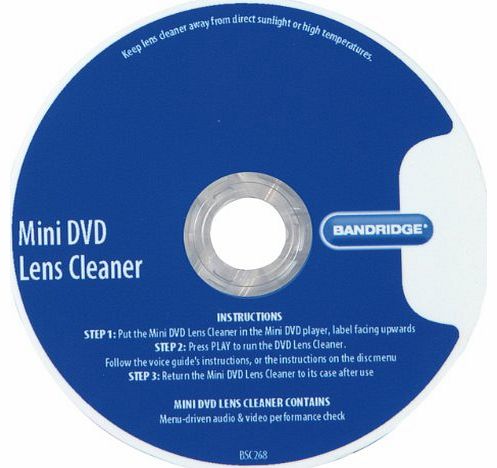 Bandridge Voice Guided Mini DVD Lens Cleaner