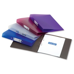 Snap Ring Binder 25mm 2-Ring Assorted Ref