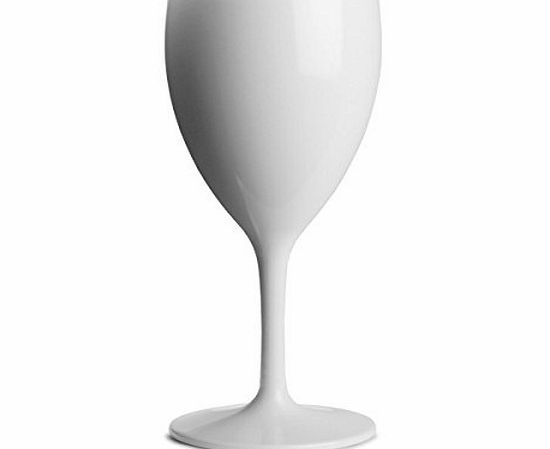 Premium Italian Designed Polycarbonate White Wine Glasses 12oz / 340ml - Set of 4 | Plastic Wine Glasses, Reusable Wine Glasses