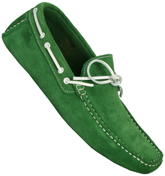 Sterling Green Suede Driving Shoes