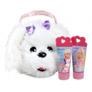 Barbie Doggie Toiletry Bag Containing Bubble