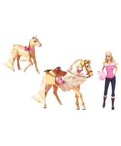 Doll, Tawny; Horse and Colt Gift Set