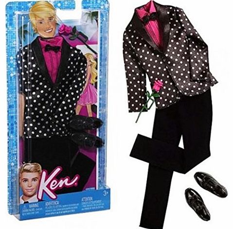 Barbie Ken Fashion Outfit Spotty Jacket And Black Trousers