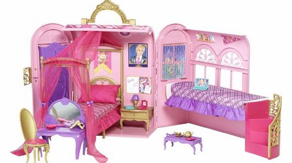 Barbie Princess Charm School Royal Bed and Bath Playset