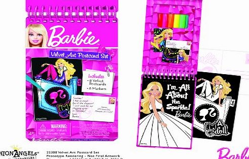 Barbie Velvet Postcard Set
