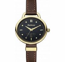 Barbour Ladies Finlay Brown Leather Strap Watch
