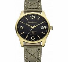 Barbour Mens Alanby Green Fabric Strap Watch