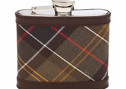Stainless Steel Tartan Cover Hip Flask,