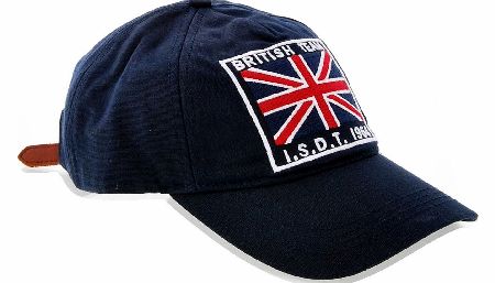 Barbour Union Jack Embroidered Cap Navy